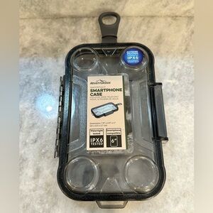 Adventuridge Watertight Smartphone Case 6 Inch Gray Tint -IPX6 Waterproof Tested